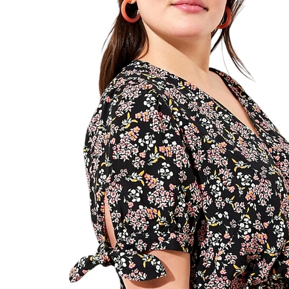 LOFT Plus Floral Skort Romper - Picture 2 of 7